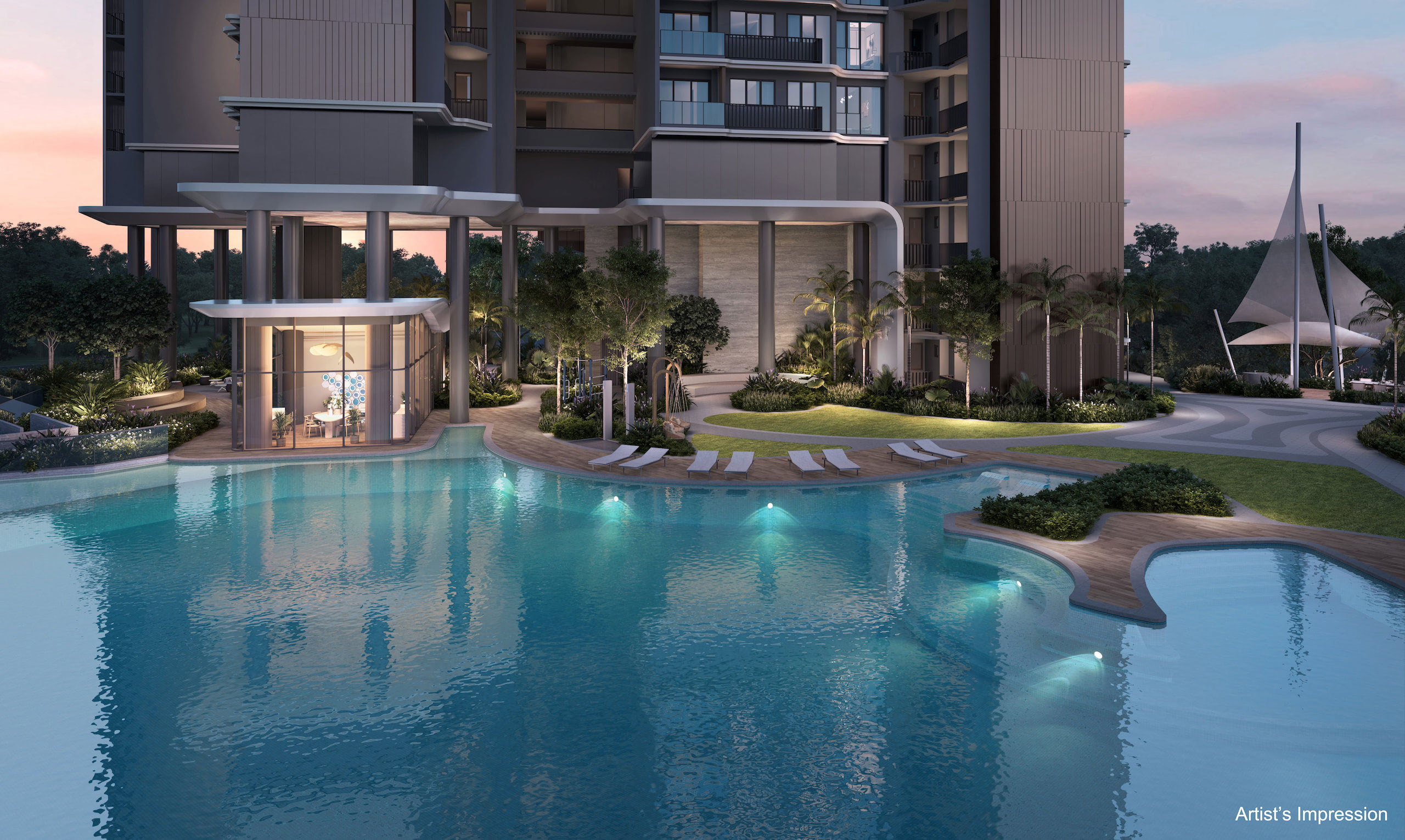 Vela Bay — poolside retreat