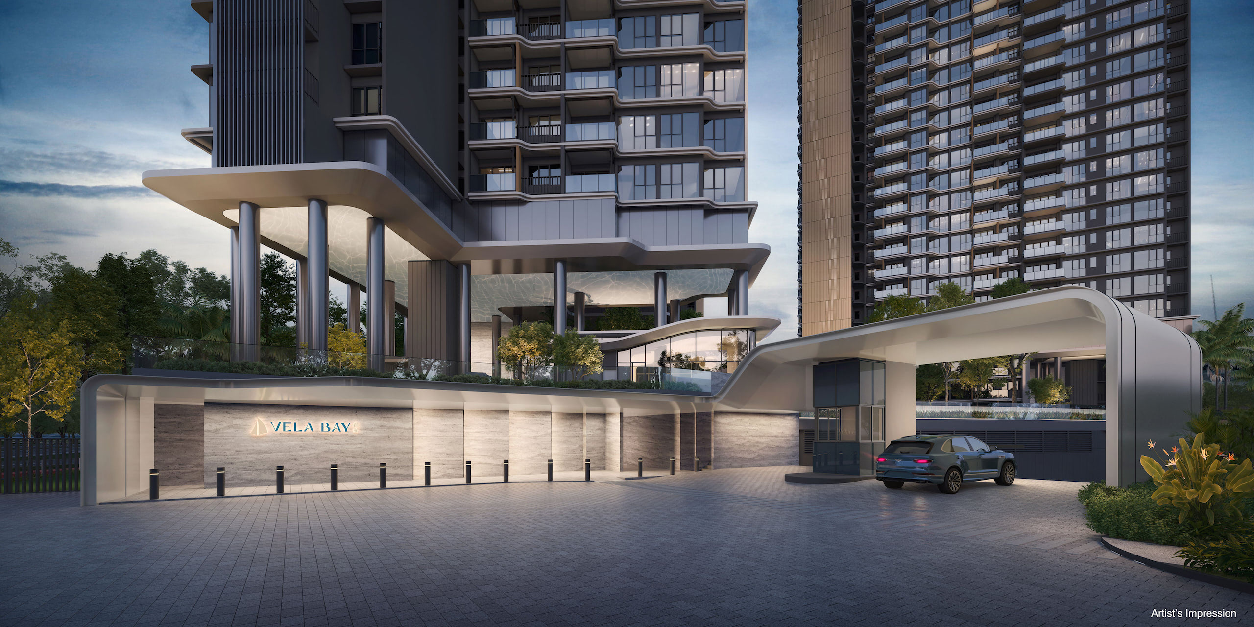 Vela Bay — grand arrival lobby